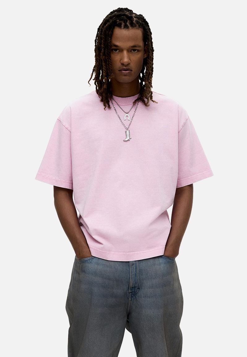 T.Yoshizawa Loose fit printed T-shirt - pink sfca - 1262292014