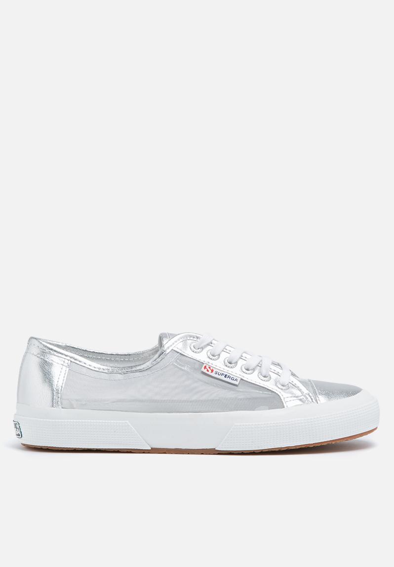 Superga 2750 Netw Metallic Mesh Classic - Silver SUPERGA Sneakers ...