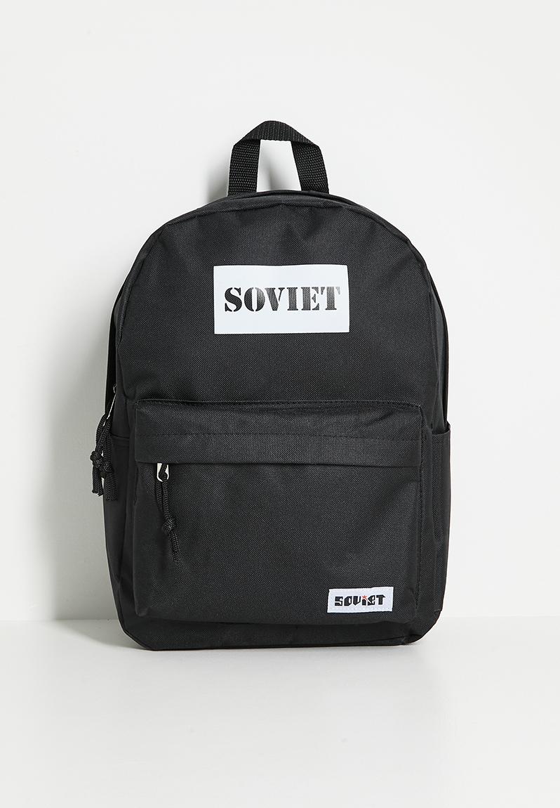 Jazz nylon backpack - black & white SOVIET Accessories | Superbalist