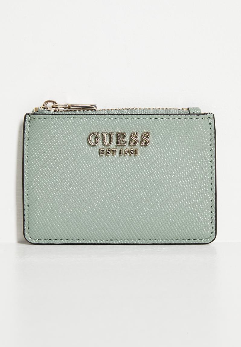 Laurel ii sling zip card case- light sage