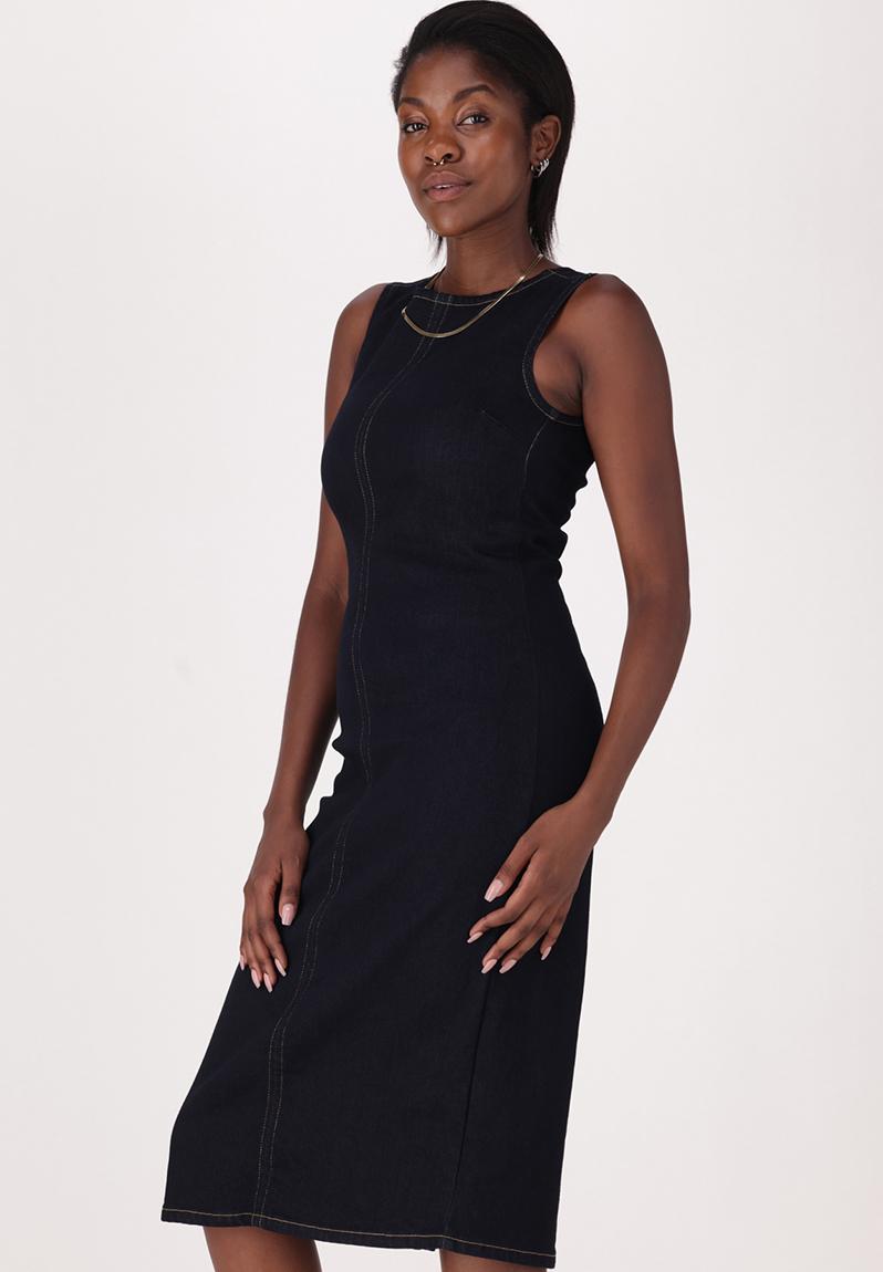 Mie_yamDeuxieme dignity sleeveless Ladies Aloruh Textured Sleeveless Midaxi Bodycon Dress – 99 Rands