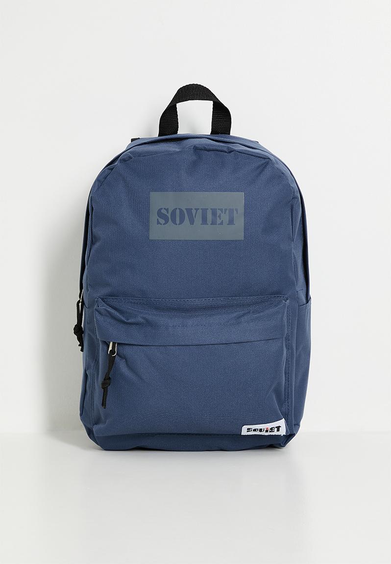 Jazz nylon backpack - navy & grey