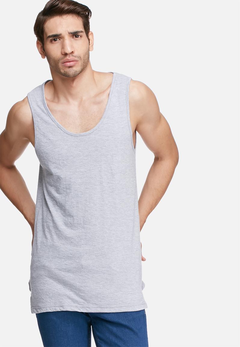 Tail regular fit vest - Grey Melange basicthread T-Shirts & Vests ...