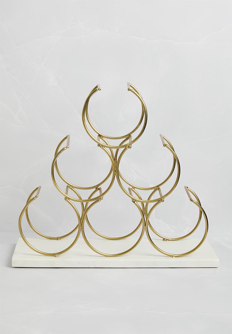 Marble Base Wine Rack - White. Sixth Floor Drinkware | Superbalist