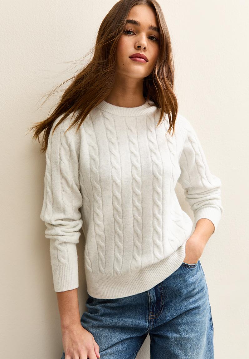 Cable jumper - lt grey