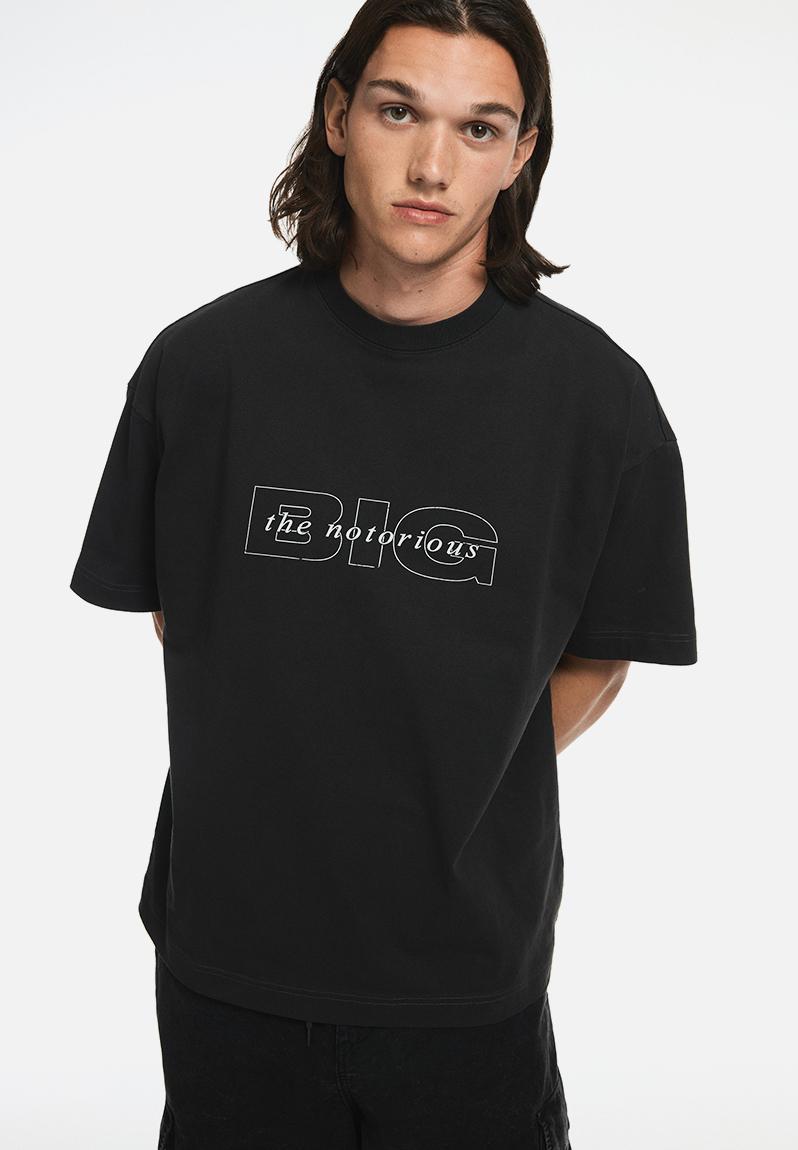 Oversized fit t-shirt - black/the notorious b.i.g. - 1159823075