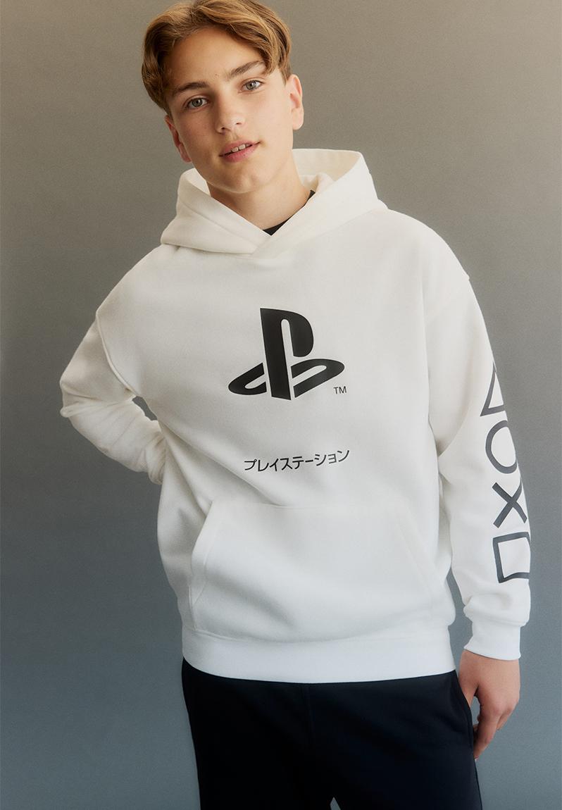 Printed hoodie - white/playstation - 1296488005