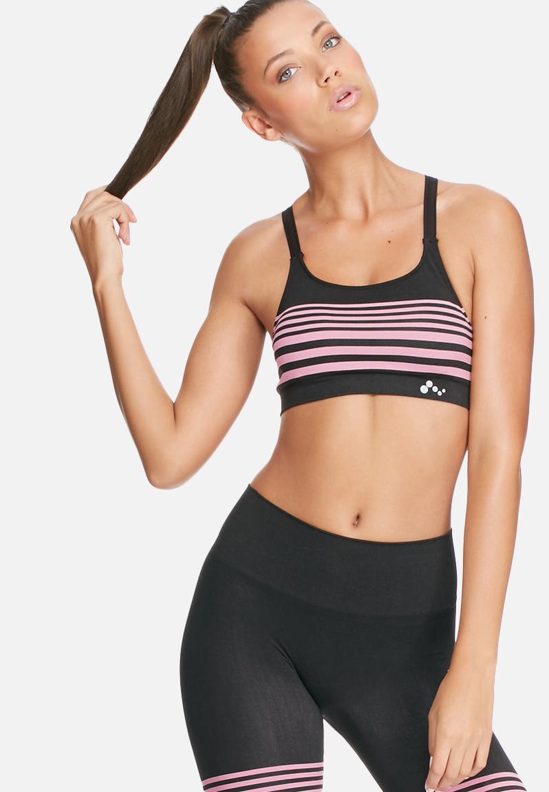 Ida Seamless Sports Bra Black With Zephyr Only Play Sports Bras 6794