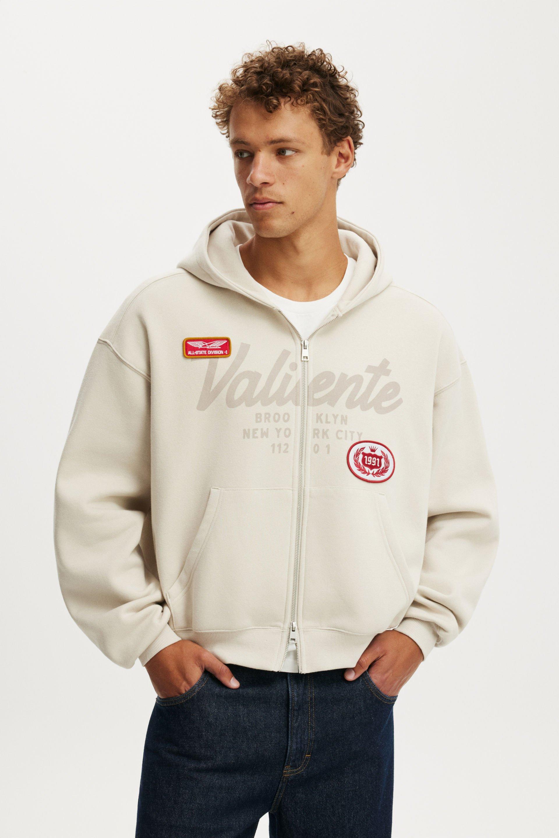 【新品未開封】Accolade Hoodie - Bone (M) Cropped Zip Up Graphic Hoodie - Bone/ Valiente