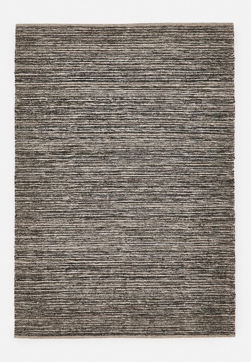 Orren Handwoven Pet Poly Rug- Brown & Charcoal
