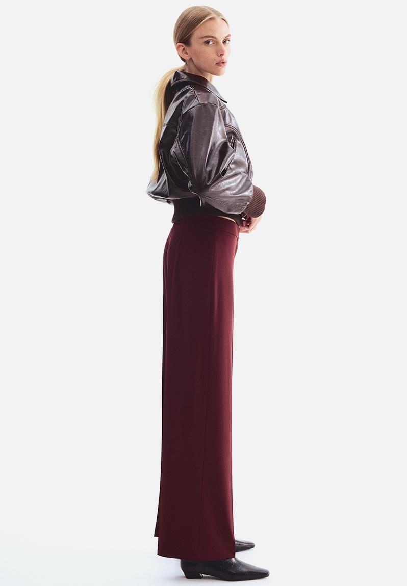 Tailored trousers - burgundy - 1293467004