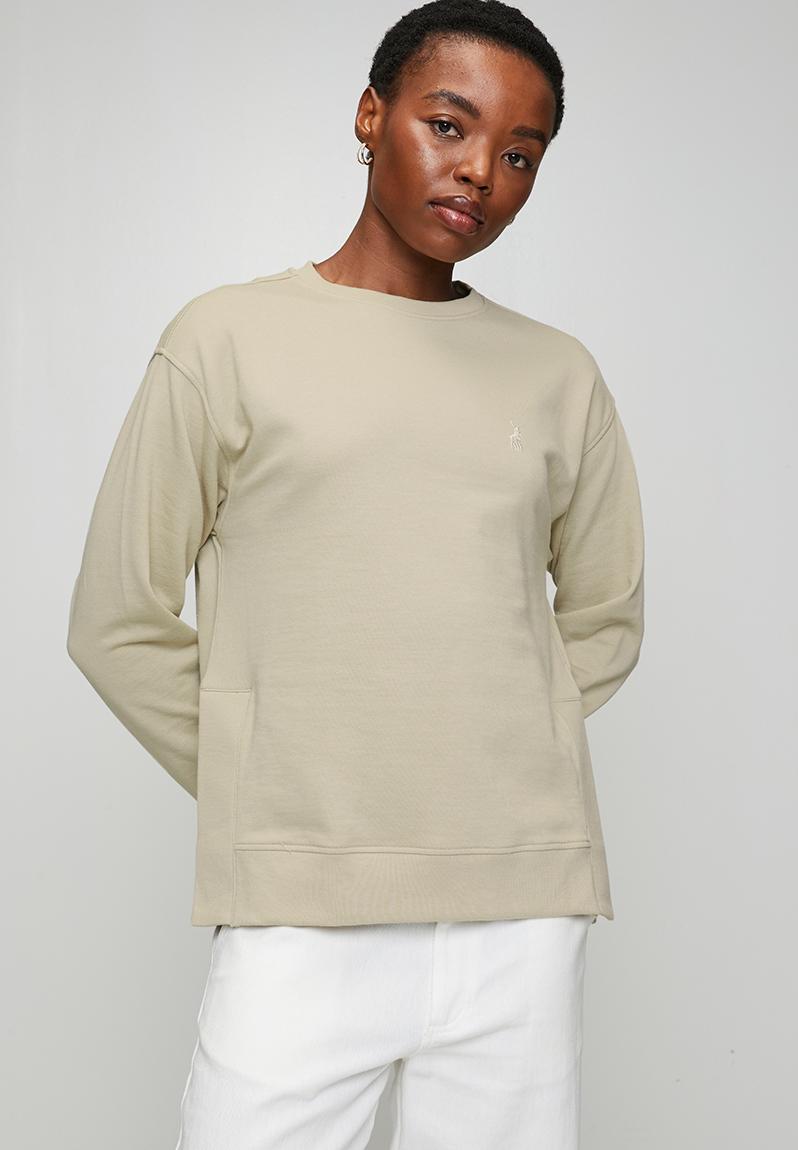 Wmn Casey Ls Track Top - Putty