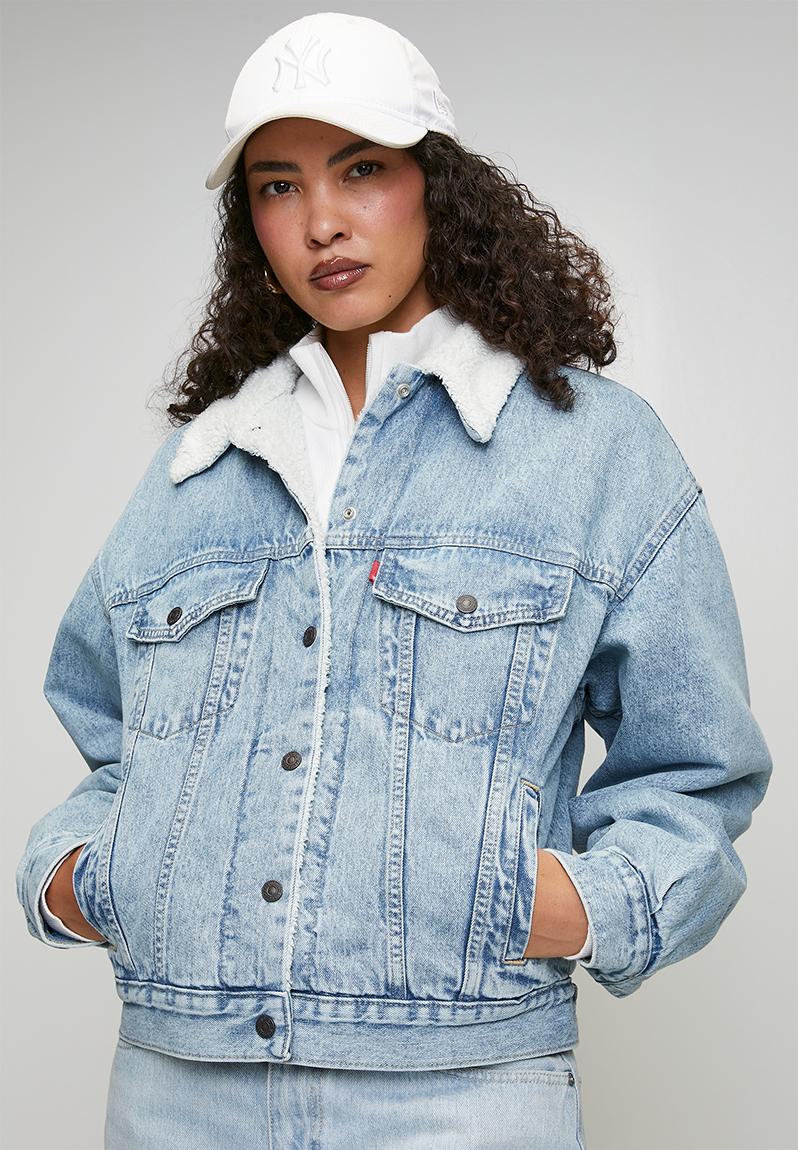 90s sherpa trucker za - morning sunlight