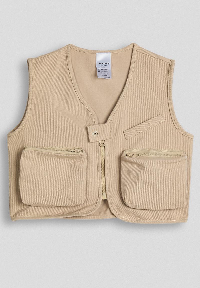 Cargo vest - tan color