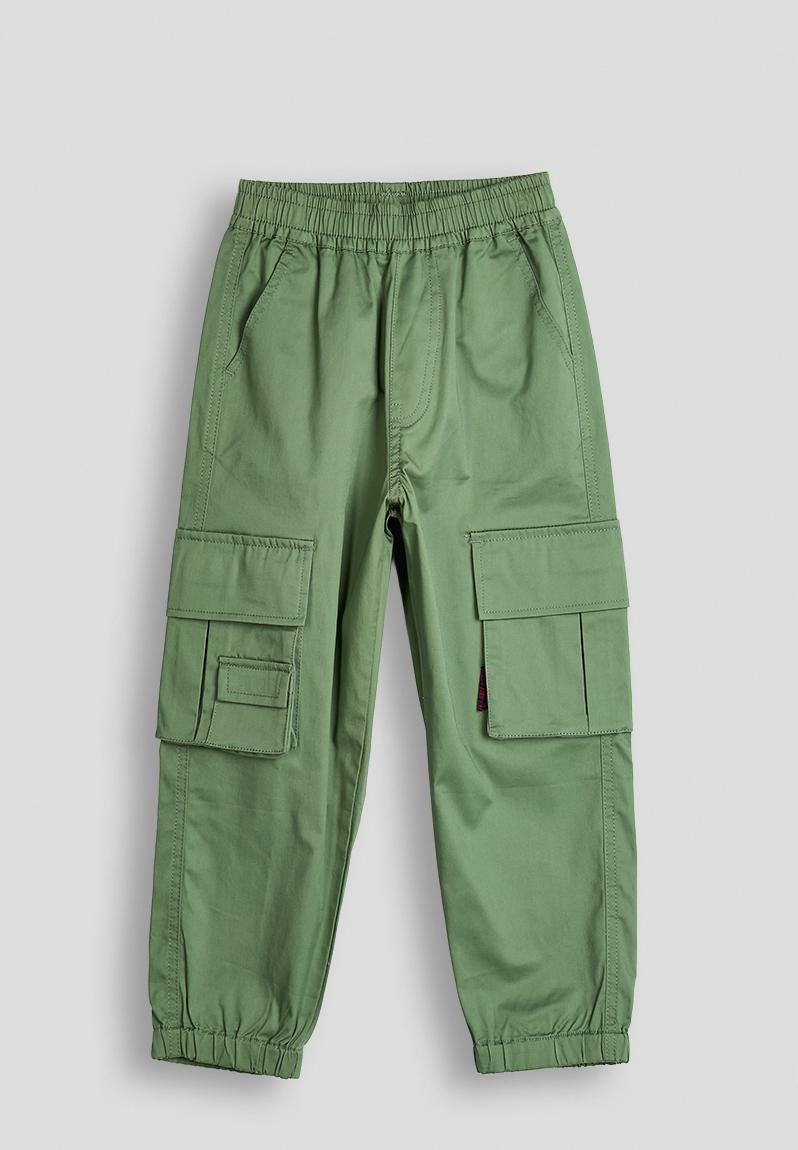 Cargo pants - khaki green