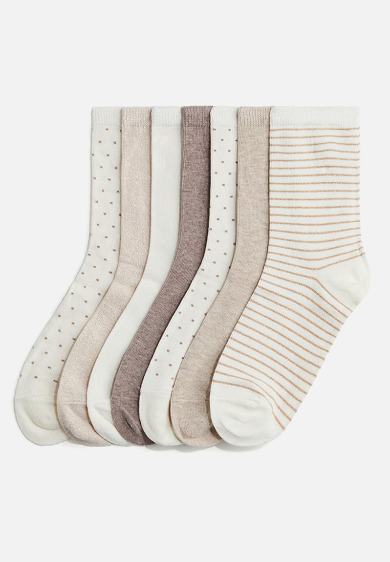 7-pack socks - white/spotted - 0683001095
