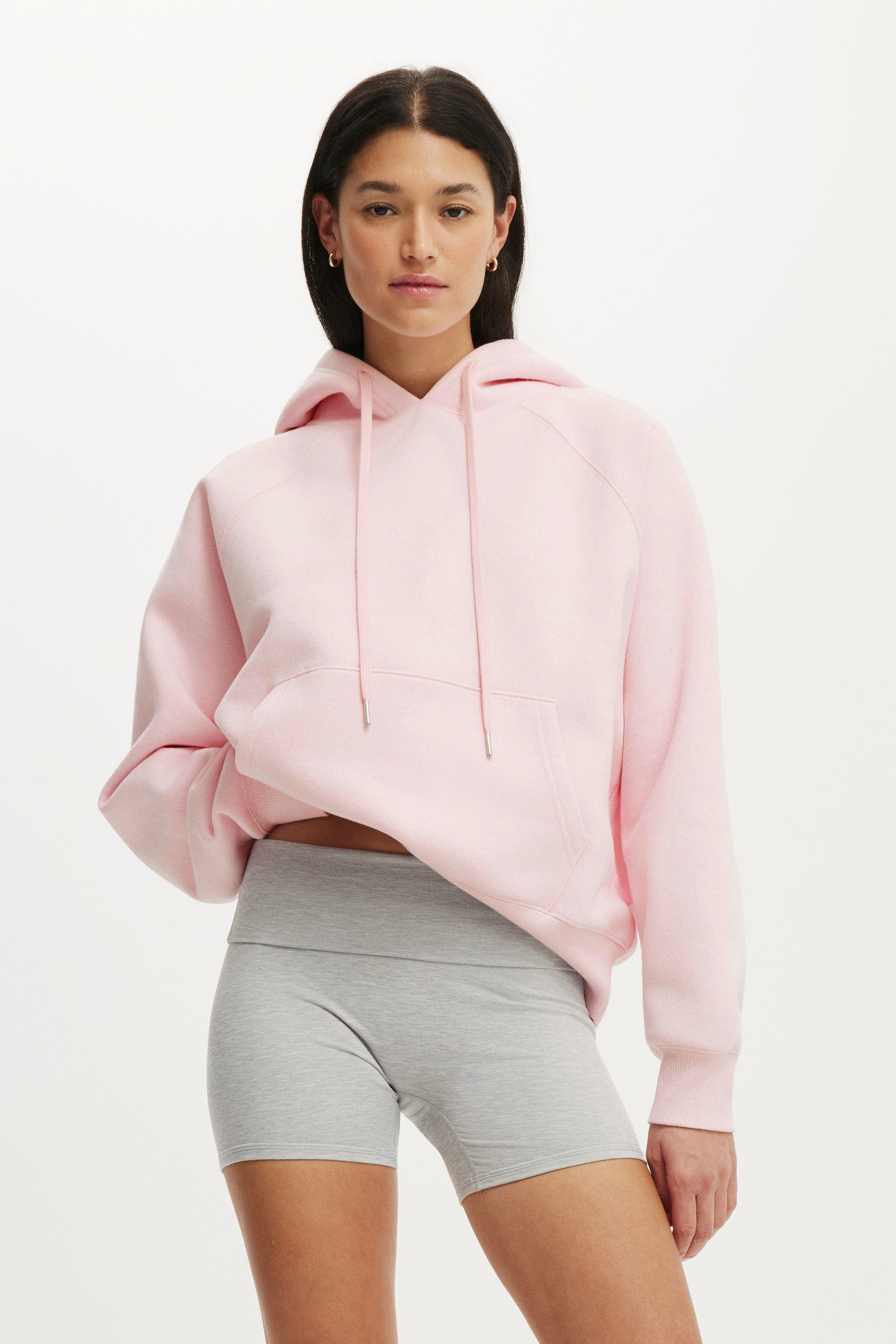 Plush Essential Raglan Hoodie - Cherry Dream