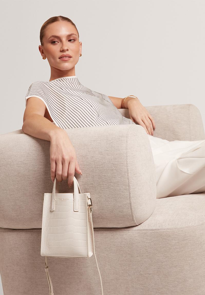 Exclusive Wenissa Mini Icon Crossbody Bag - White
