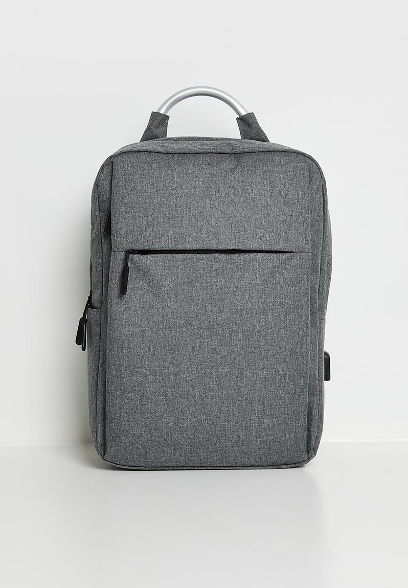 Rectangular backpack - grey