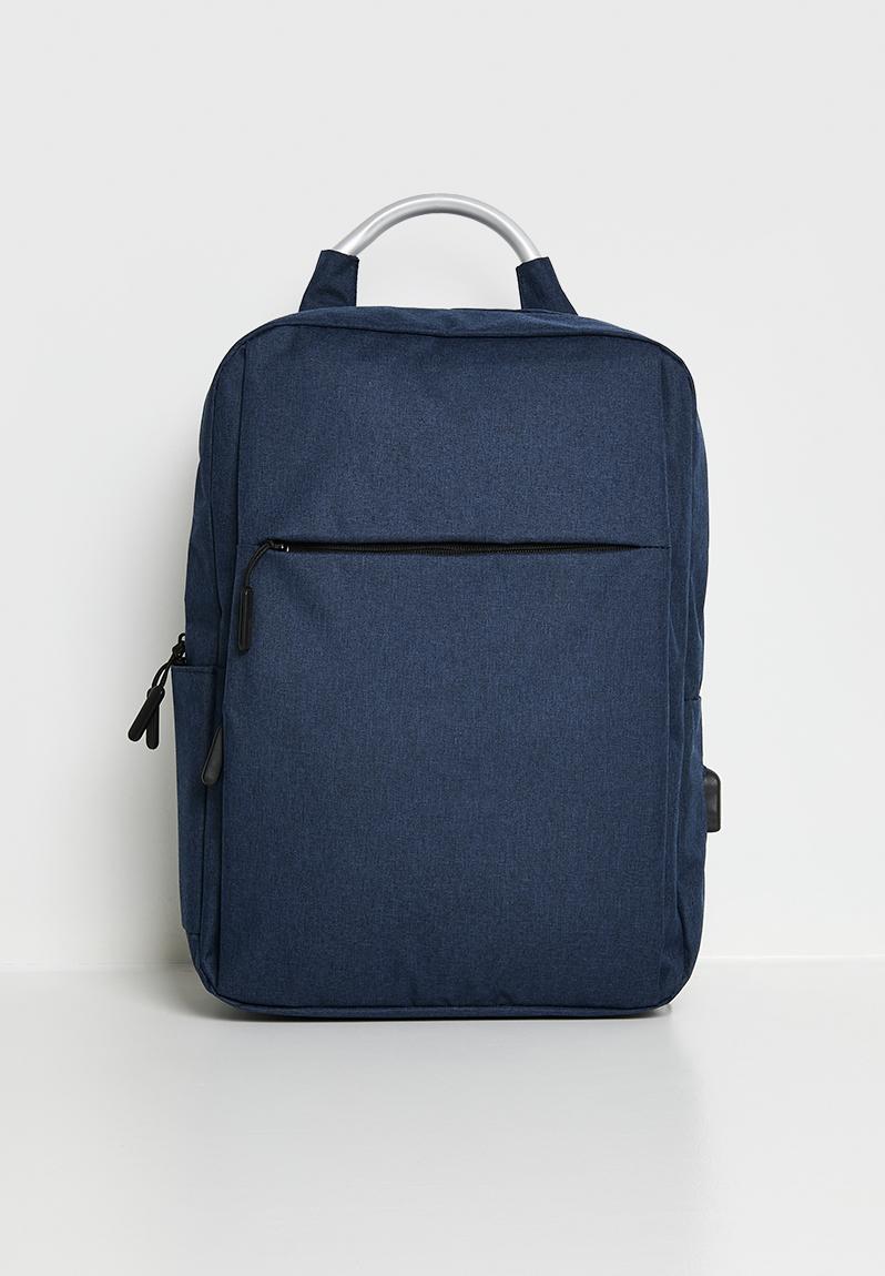Rectangular backpack - navy