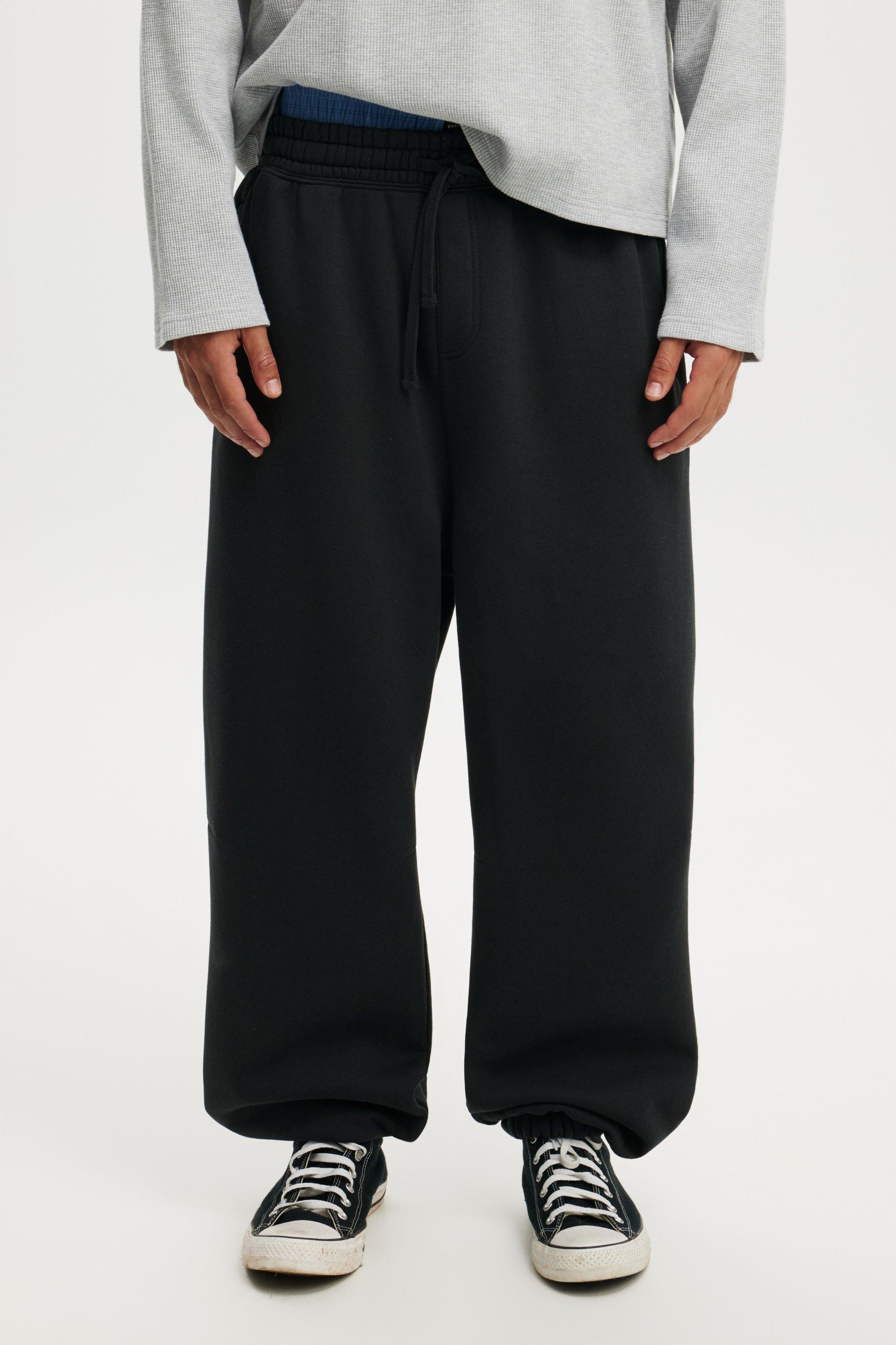 パンツ Bagjack Super Stretch Pants SUPER BAGGY CUFFED TRACK PANT - WASHED BLACK
