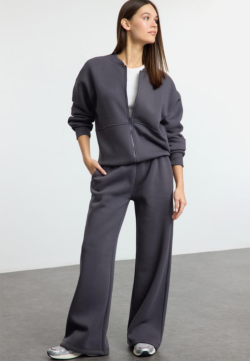 Tracksuit Set Wide Fit - Anthracite 1