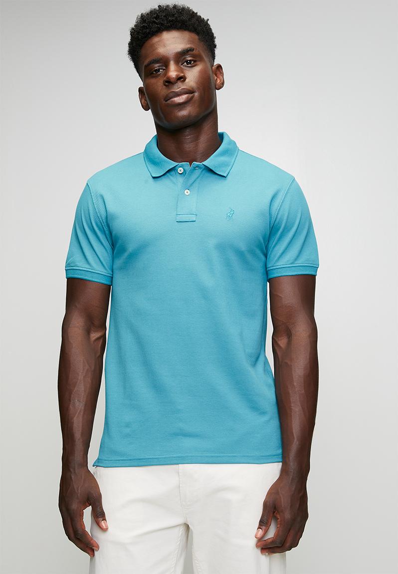 Carter Essential Pique Ss Golfer - Turquoise