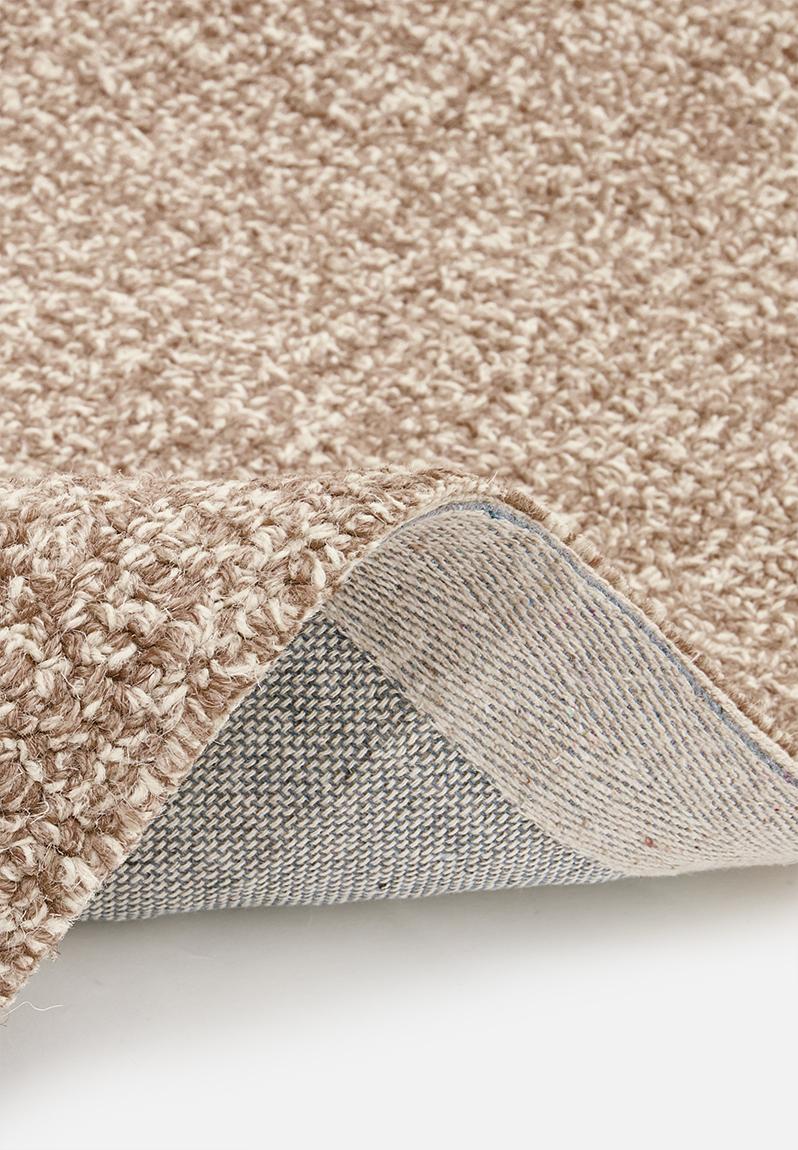 Monaco Wool & Cotton Blend Rug Taupe Sixth Floor Rugs & Mats | Superbalist