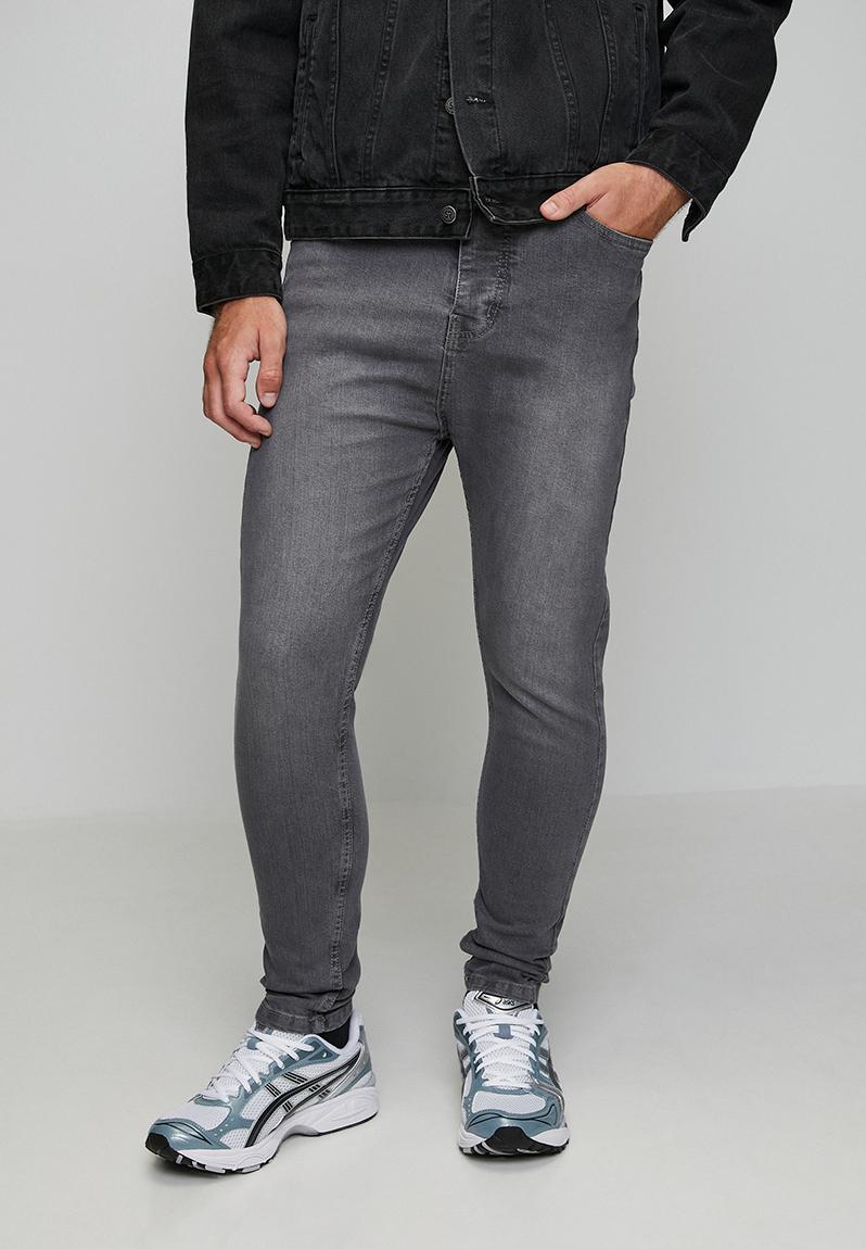 Denim Crop Skinny Fit Jean - Grey Reg Length