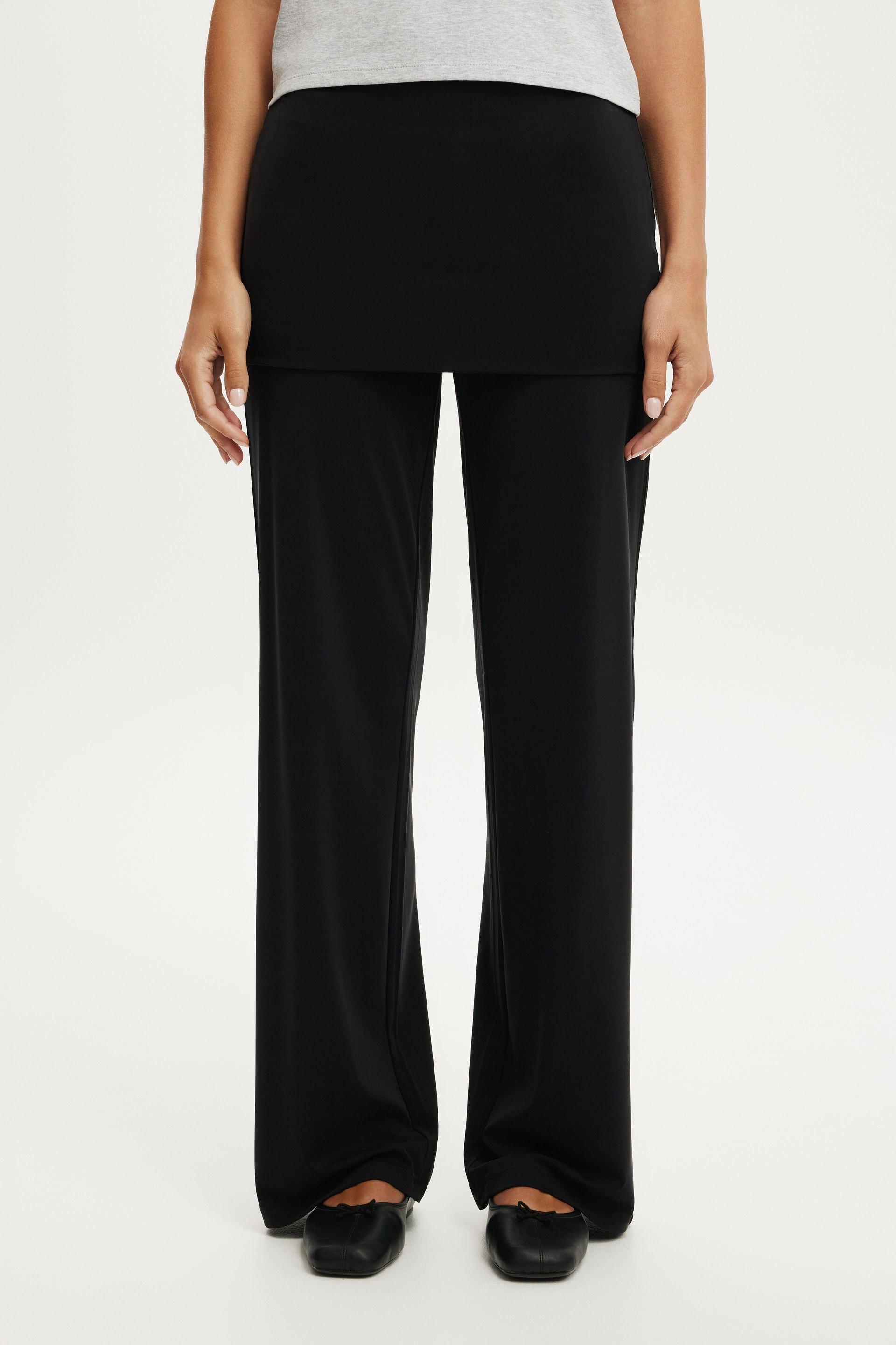 Honey skirt pant - black