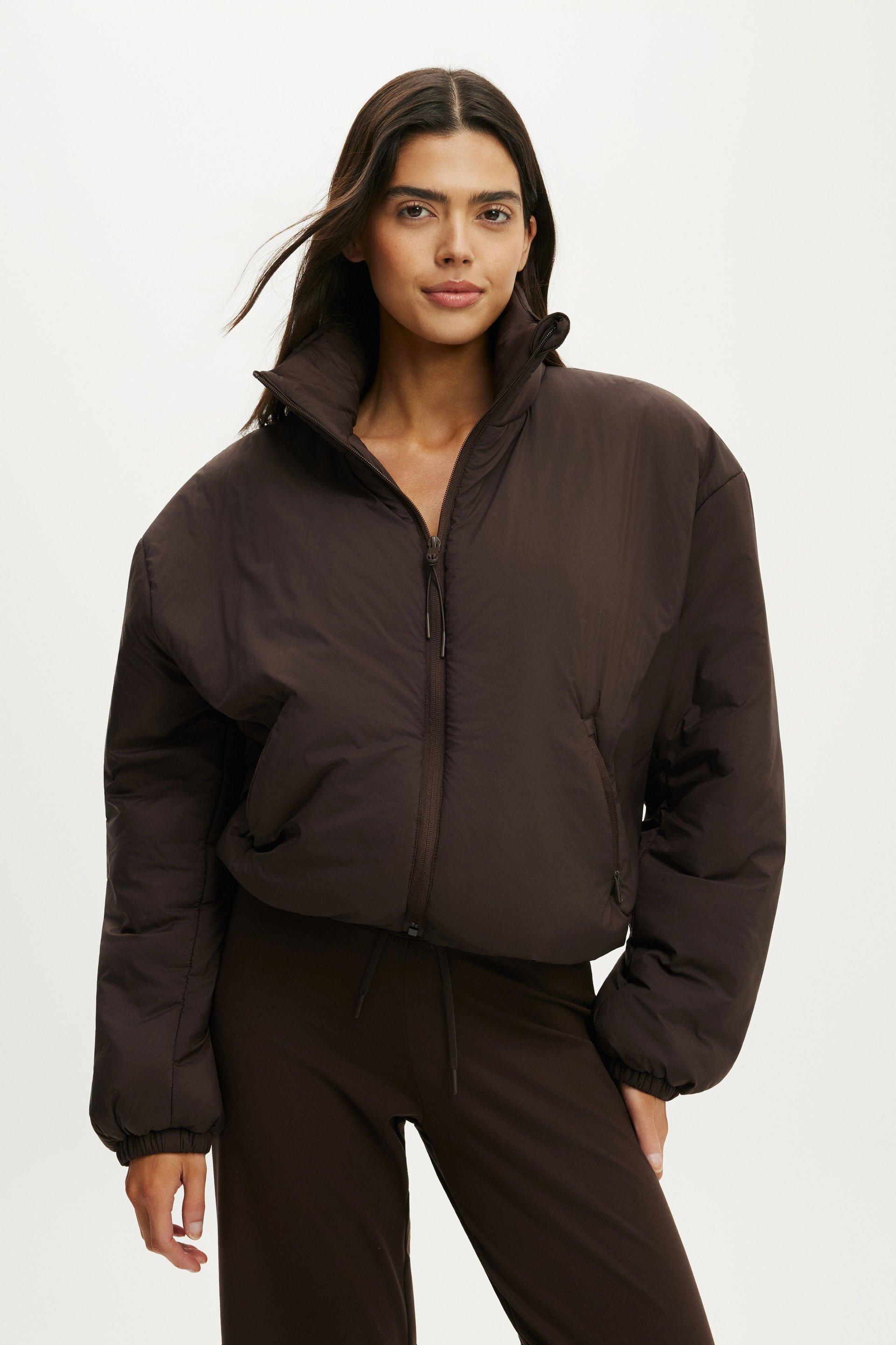 Ultra Light Padded Bomber Jacket - French Roast