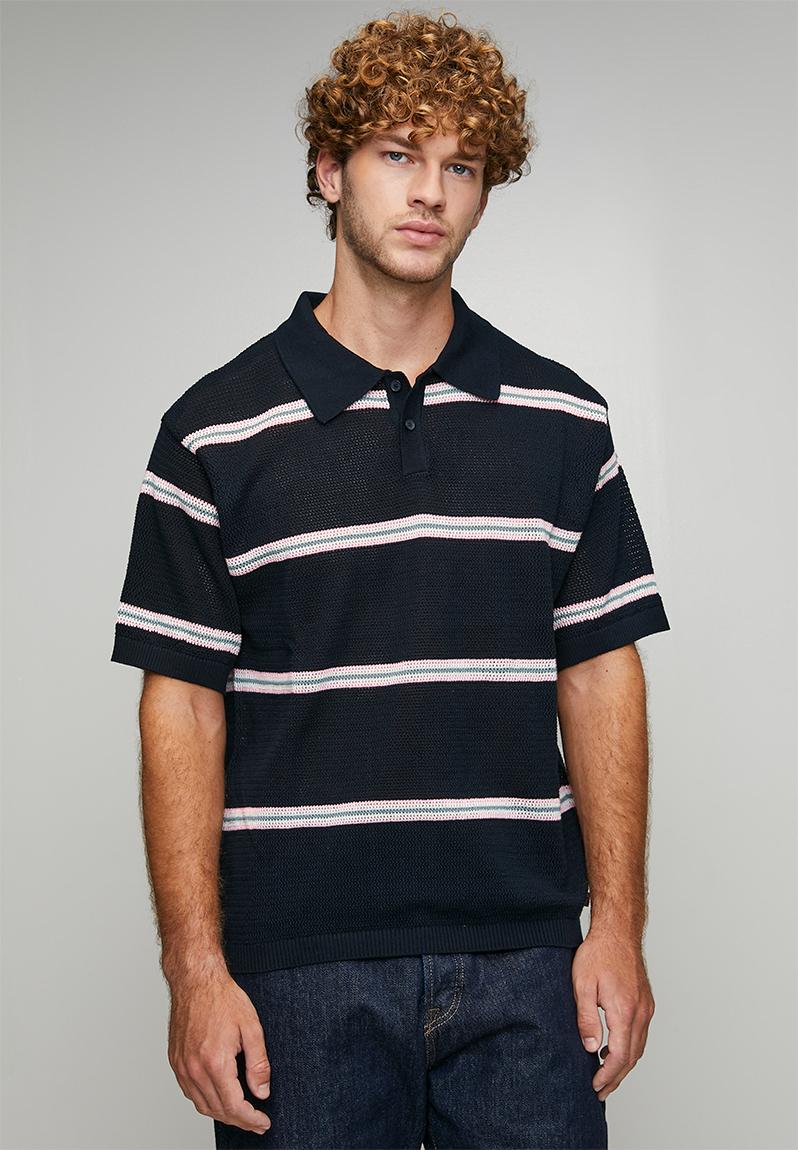 トップス ERNEST W. BAKER PIN STRIPE POLO ERNEST W. BAKER PIN STRIPE POLO 【公式通販】
