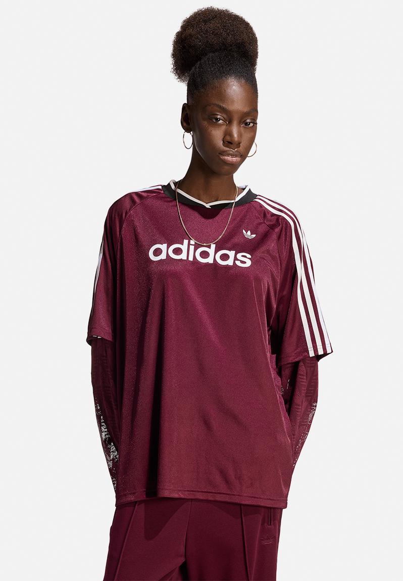 Lace Ls Jersey - Maroon