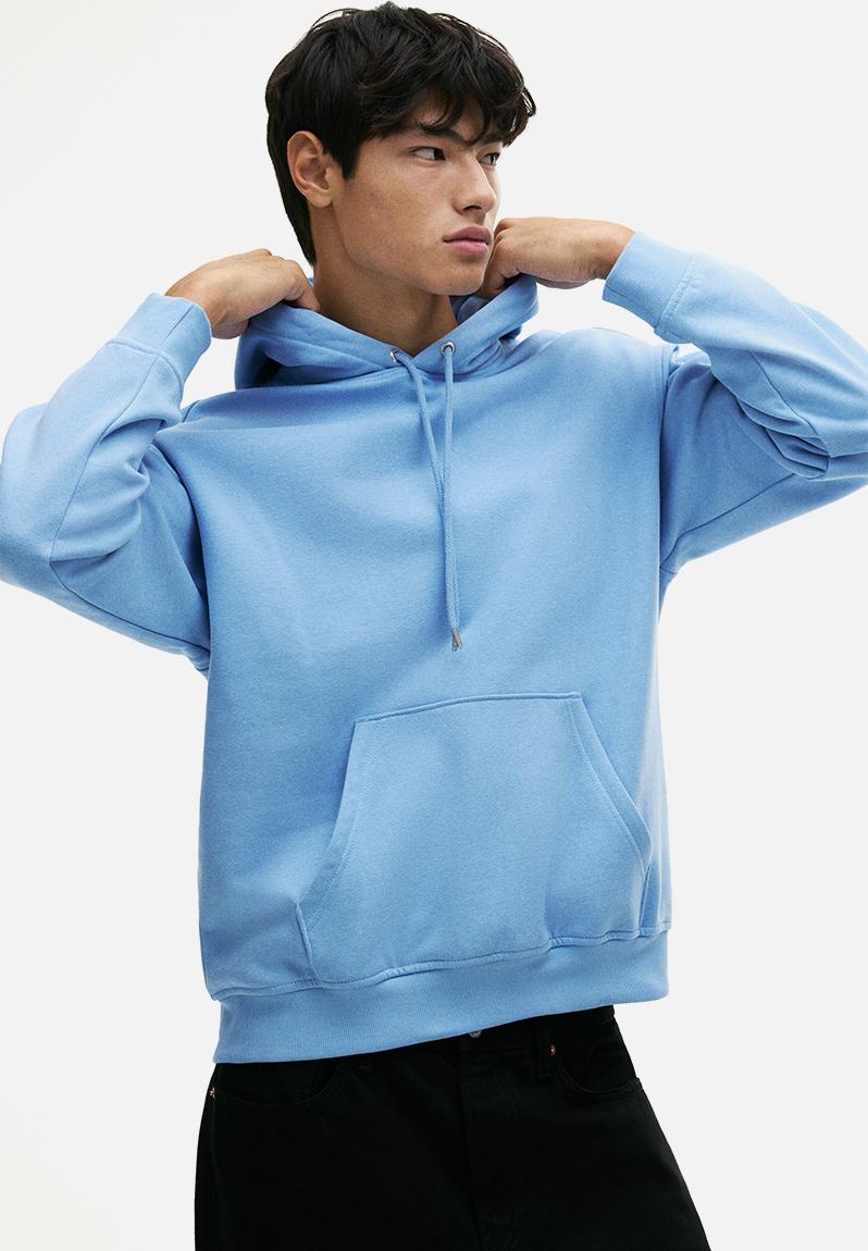Loose fit hoodie - light blue - 0970819119