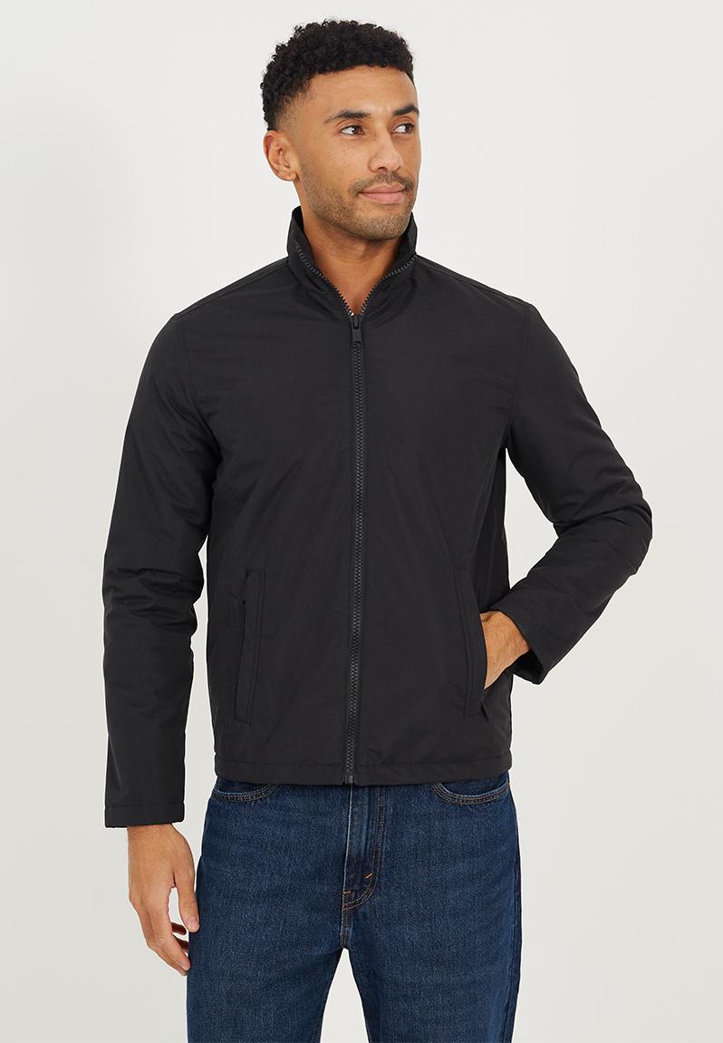 Zip Through Jacket- Black