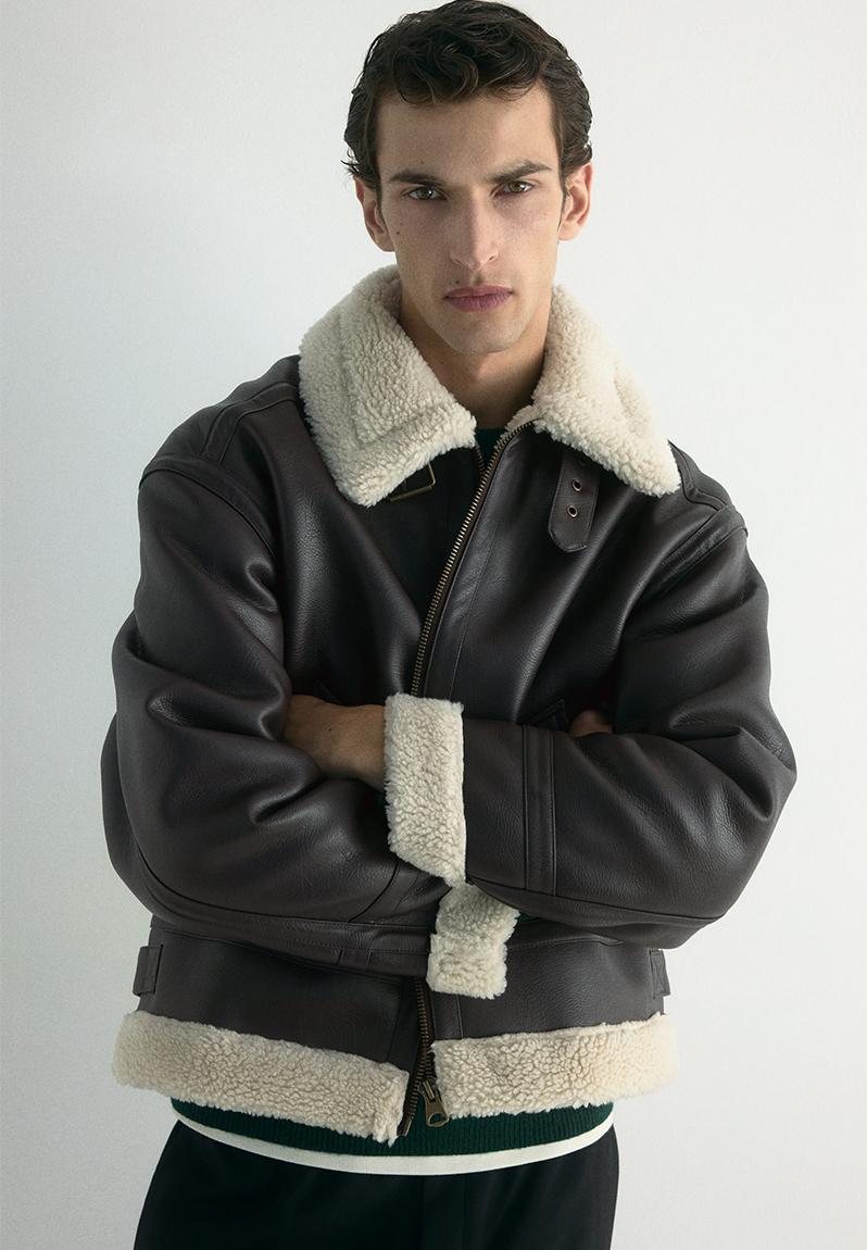ミュージシャン SWITCHBLADE LONG AVIATOR JACKET Aviator jacket - dark brown - 1295772002