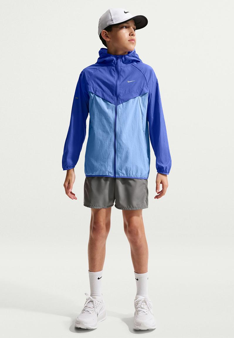 K Nk Repel Stride Jacket - Lapis/Royal Pulse/Reflective Silv