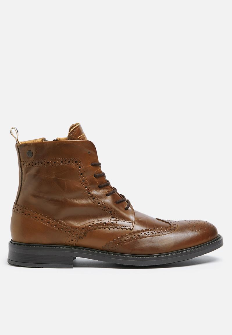 Hugh leather brogue boot - cognac Jack & Jones Boots | Superbalist.com