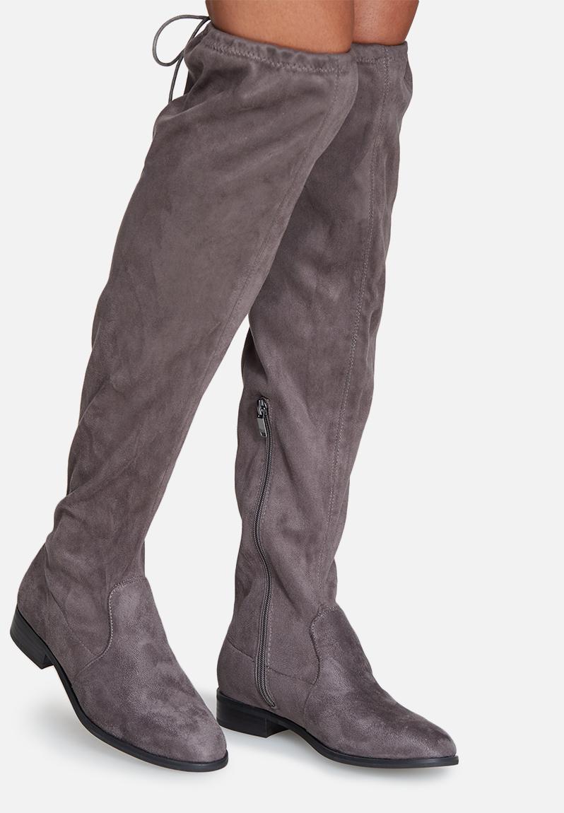 Reese knee high boot - grey ONLY Boots | www.bagssaleusa.com