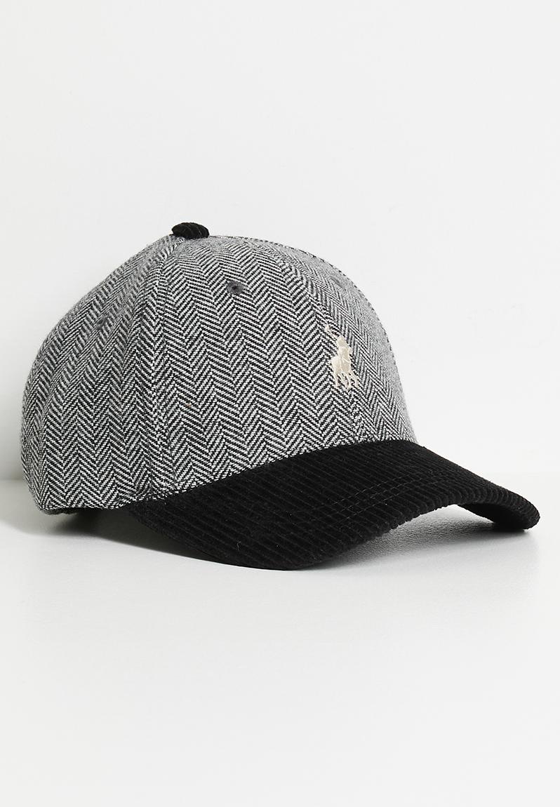575HBT CASQUETTE/HERRINGBONE TWILL/サイズML 6 Panel Herringbone Peak - Black