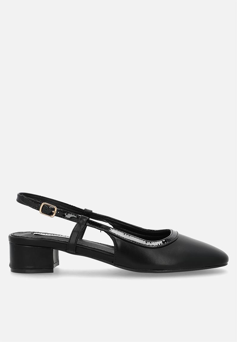 Oksana slingback heel - black
