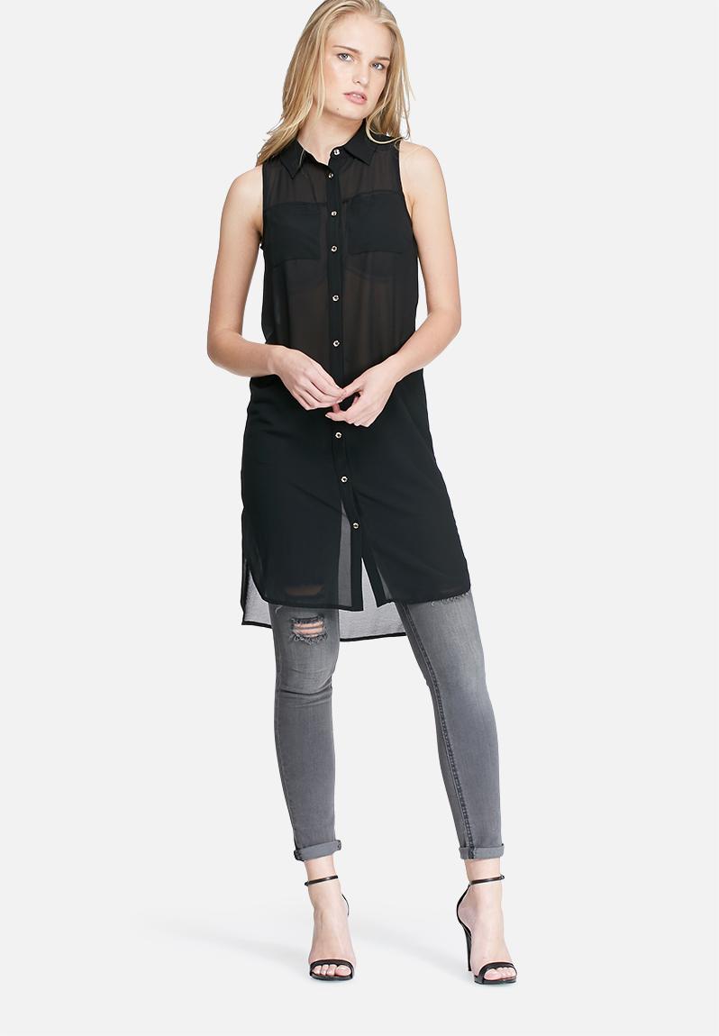 Sleeveless pocket tunic top - black dailyfriday Blouses | Superbalist.com