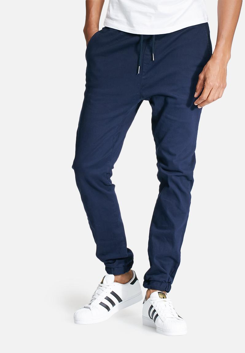 Blaze 2 Slim Fit Jogger - Navy 1 Basicthread Pants & Chinos ...