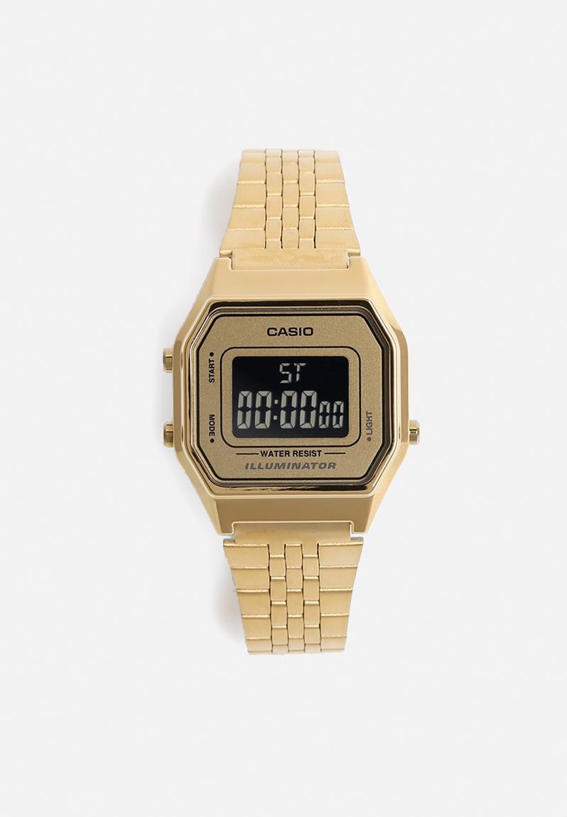 casio mini watch gold