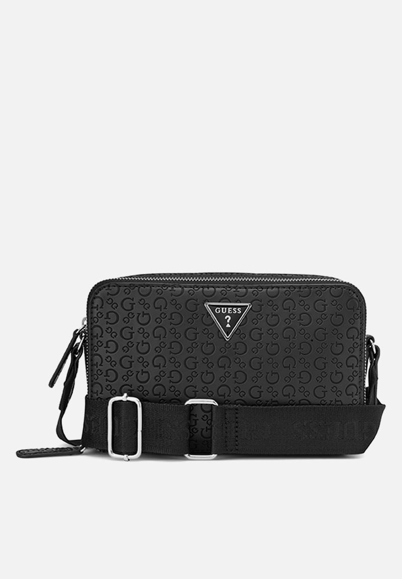 Viviette Mini Zip Crossbody Bag-Black
