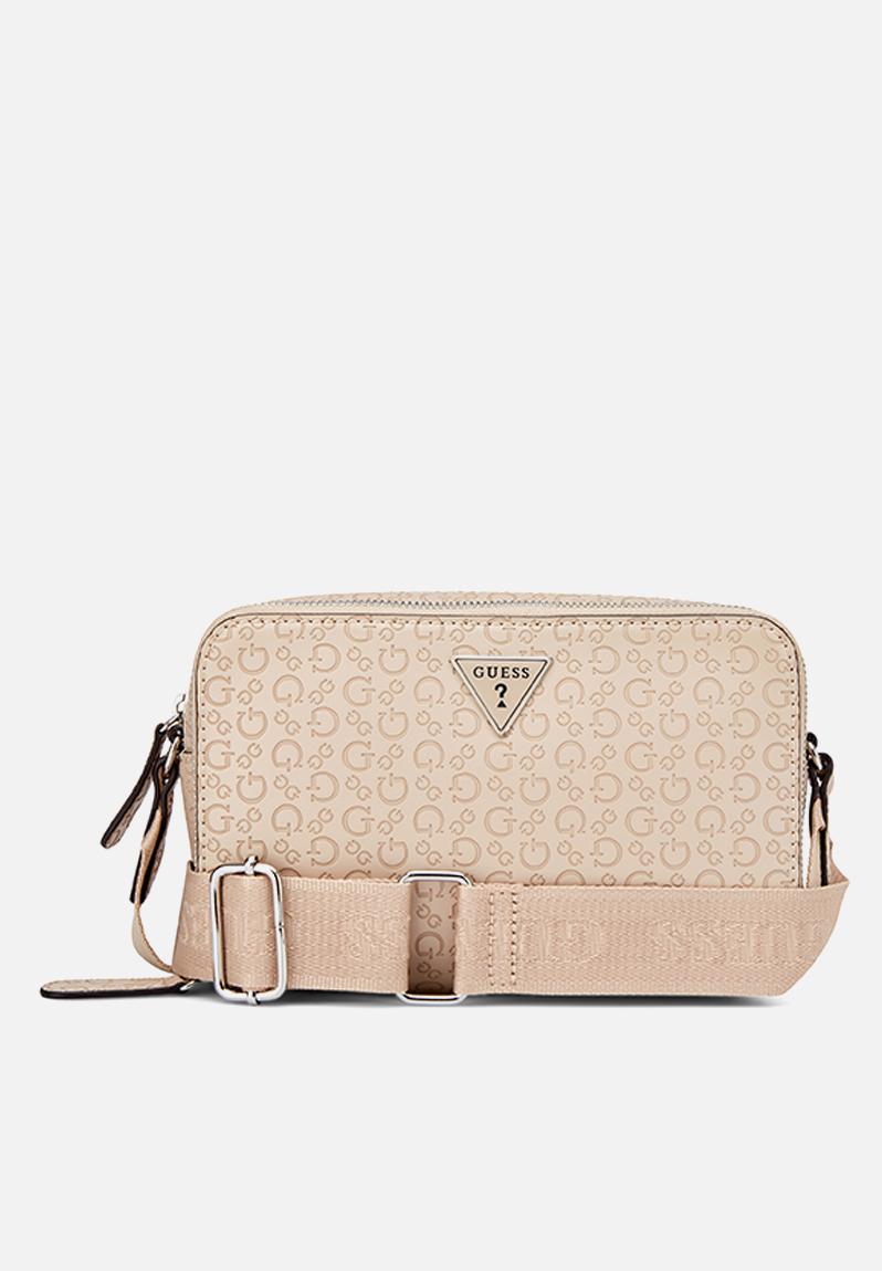 Viviette Mini Zip Crossbody Bag-Latte