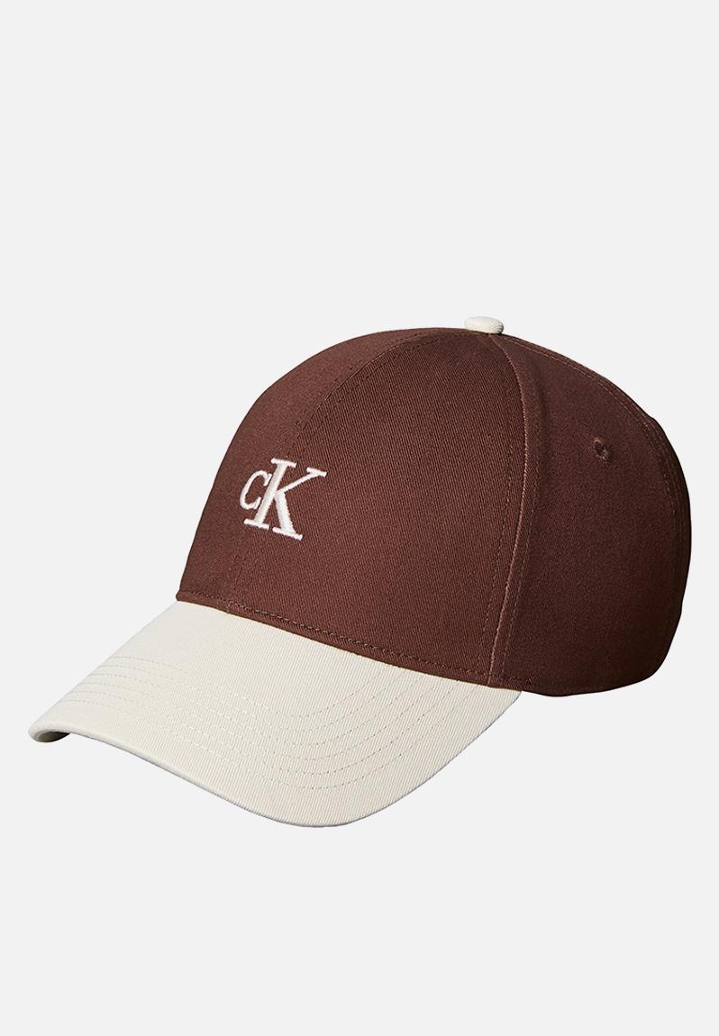 Monogram Emb Colorblock Baseball Cap - Chocolate Martini