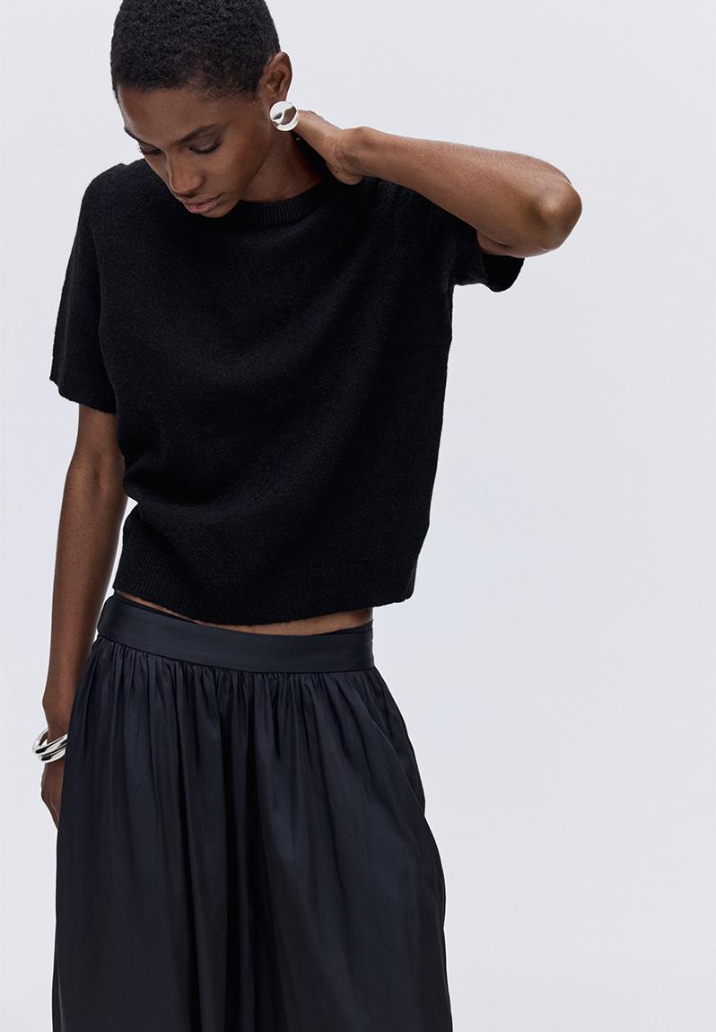 Fine-knit jumper - black - 1169364031