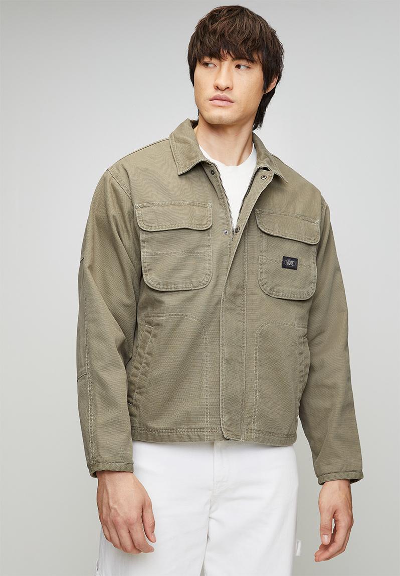 Umber Pigment Canvas Jacket - Aluminum