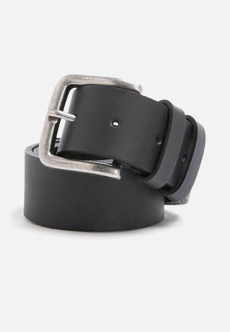 Basic leather belt - black basicthread Belts | Superbalist.com